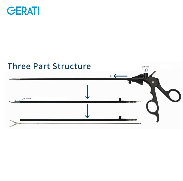 GERATI Laparoscopic Grasping Forceps Intestinal Forceps