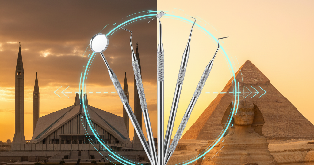 how to import dental instruments from Pakistan to Egypt